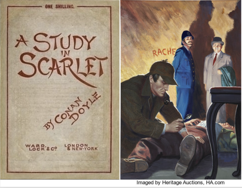 Study Scarlet Book Cover & Rache Heritage Auctions Image